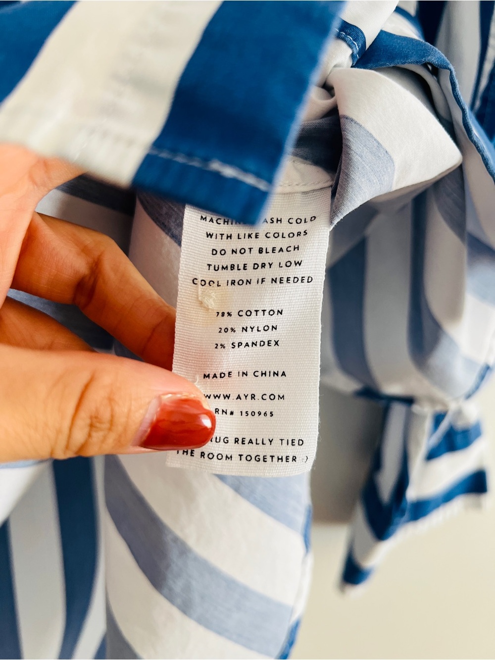AYR The Deep End Button Down Shirt Marais Blue
Regatta Stripe Size S - Picture 5 of 7